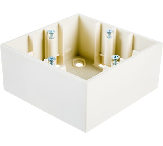 Изображение товара Коробка для наружного монтажа Simon на 1 пост, слоновая кость 20 1590751-031