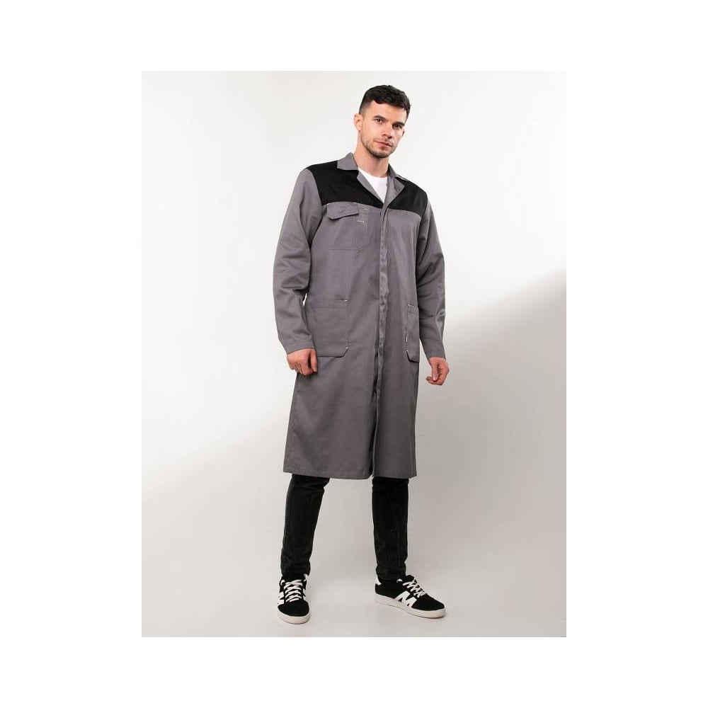 Изображение товара Халат мужской для защиты от ОПЗ и МВ ООО ГУП Бисер Премьер размер 56-58, рост 182-188 4620202890337