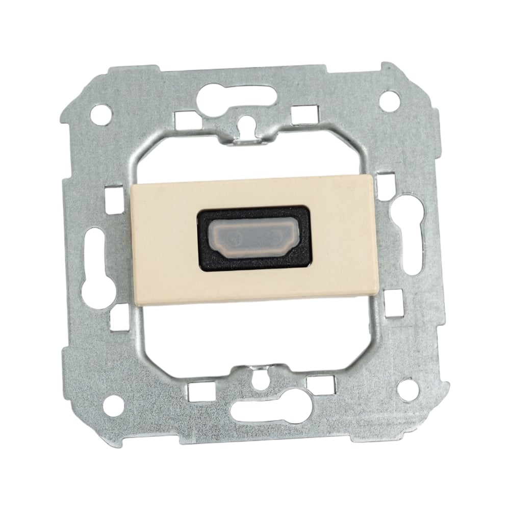 Изображение товара Розетка Simon проходная угловая для подключения HDMI-разъёма аудио/видео v1.3 S27 2701094-031