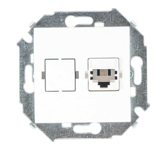 Изображение товара Телефонная розетка Simon RJ11, винтовой зажим, белый 20 1591480-030