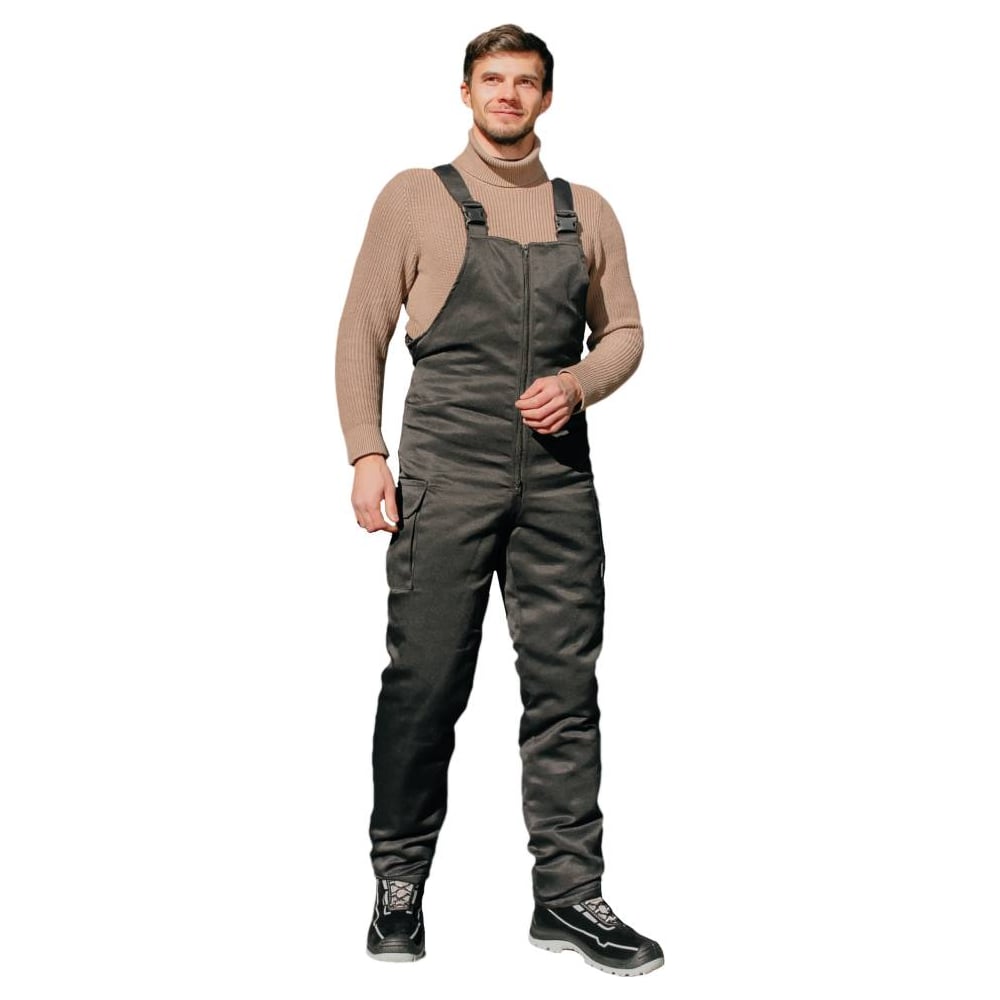 Изображение товара Утепленный полукомбинезон Бисер Ветер MIX BLACK Темп черный 52-54