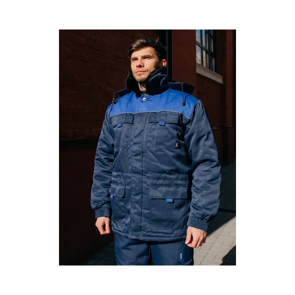 Изображение товара Куртка утепленная ООО ГУП Бисер Инженер Blue MIX (-3) Темп темно-синий/васильковый/СВ, размер 112-116, рост 170-176 4660391424333