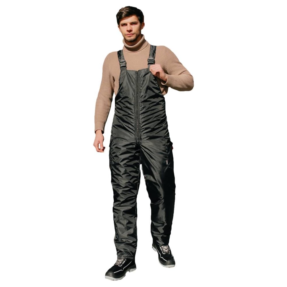 Изображение товара Утепленный полуккомбинезон ООО ГУП Бисер Ветер BLACK, размер 52-54, рост 170-176