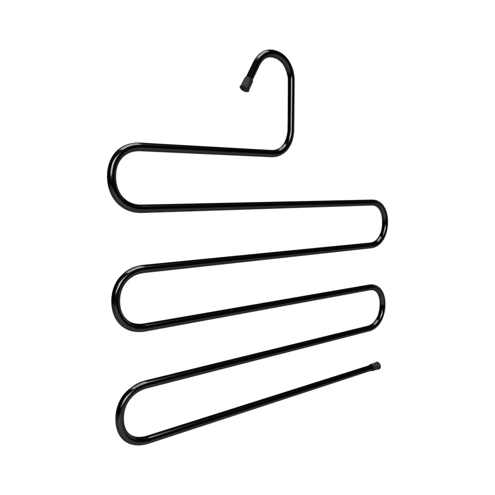 Изображение товара Вешалка для одежды DEFENDER CLH-206 черная для брюк металл 1 шт