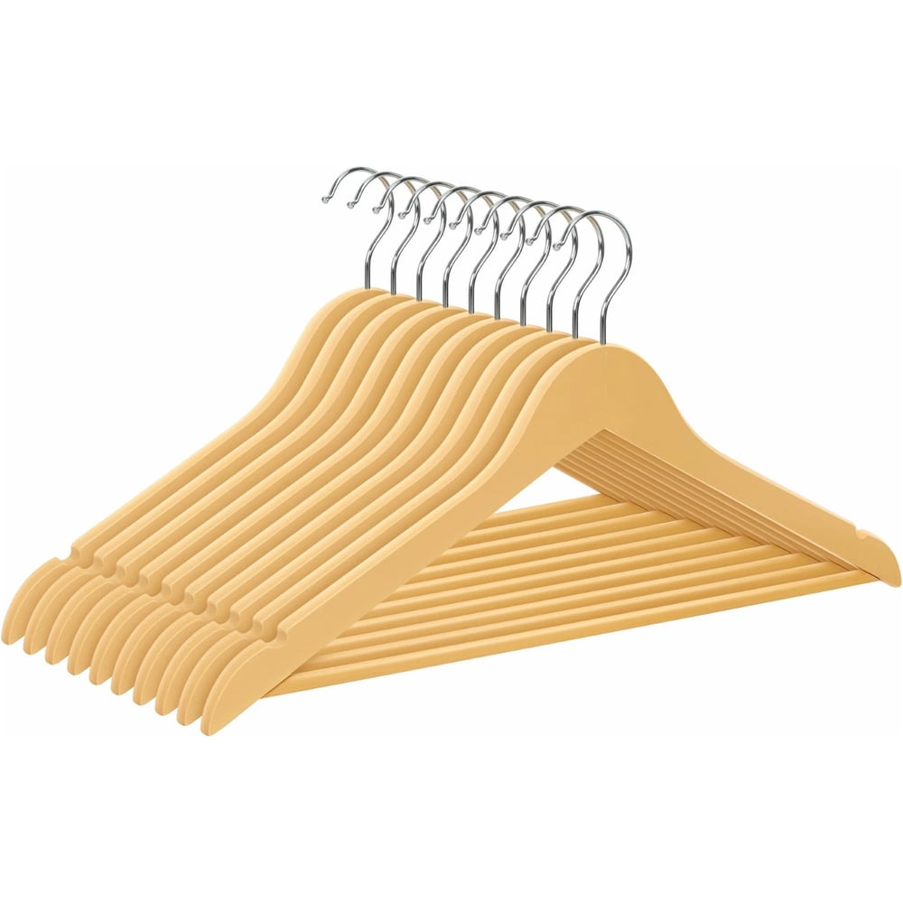 Изображение товара Вешалка для одежды DEFENDER CLH-218 10 шт дерево 44,5 см бежевый