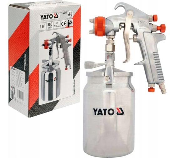 Изображение товара Пистолет-распылитель с нижним бачком YATO YT-2346