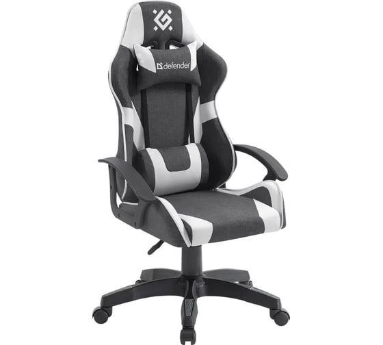 Изображение товара Игровое кресло DEFENDER Ibis серый/белый, класс 2, ткань 64043