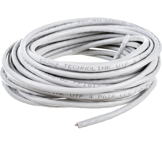 Изображение товара Кабель UTP4 DORI cat.5e 4x2х0.51 CCA серый 10м, шт 11356