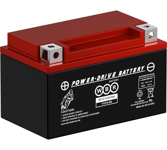 Изображение товара Мото аккумулятор WBR MT12-7 MF УТ-00002665