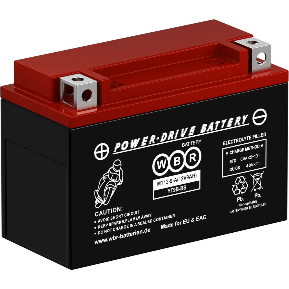 Аккумулятор для мотоцикла WBR MT12-9-A
