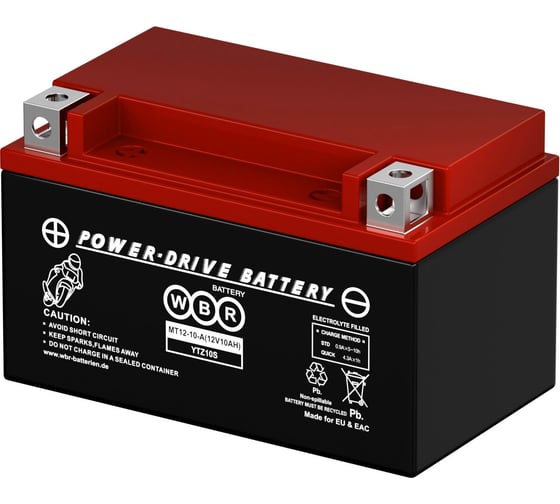 Изображение товара Мото аккумулятор WBR MT12-10-A MF УТ-00002671