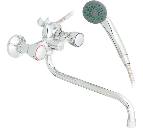 Изображение товара Смеситель для ванны и умывальника FRAP F2209-2 1/2 керамическая кран-букса, картриджный переключатель 512657