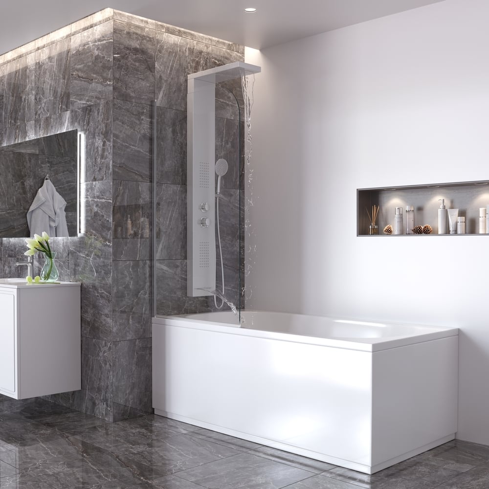 Изображение товара Душевая панель Taliente S04C нержавеющая сталь хром каскадный излив 150 см