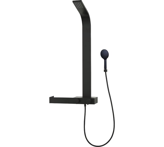 Изображение товара Душевая система Taliente TS1301, нерж. сталь, 130_50см, черный/черный TA-G-TS1301B