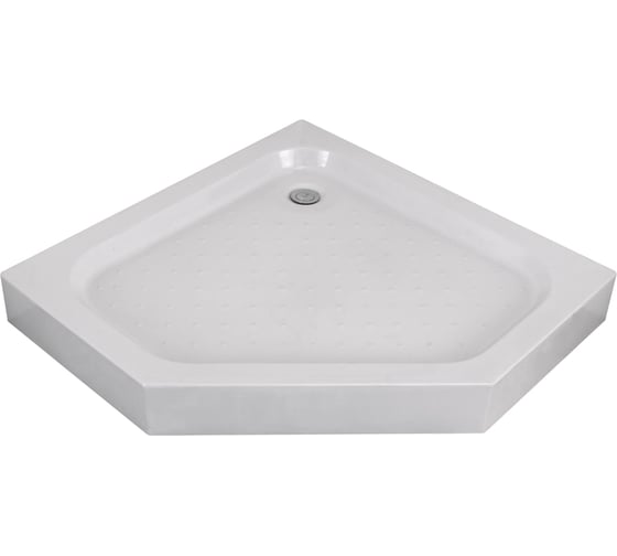 Изображение товара Душевой поддон акриловый Taliente 100_100_13см, пятиугольный, на каркасе, с сифоном и сливом PTA-10103