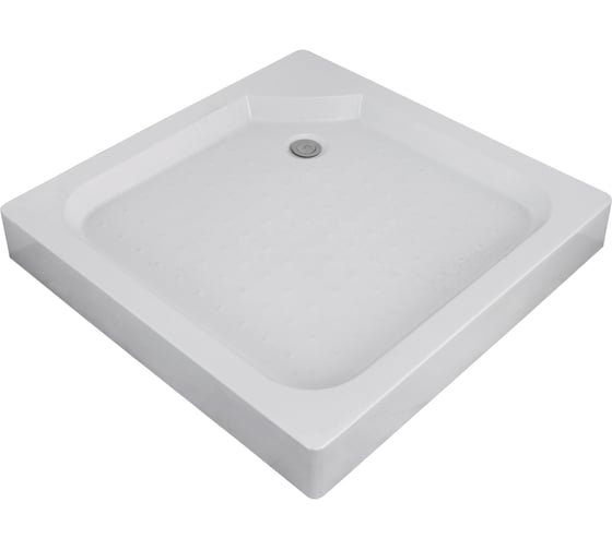 Изображение товара Душевой поддон акриловый Taliente 100_100_13см, квадратный, на каркасе, с сифоном и сливом PTA-10102