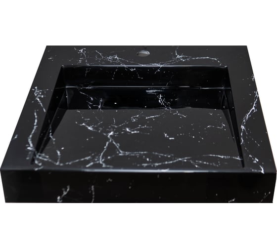 Изображение товара Раковина над стиральной машиной Stella Polar Берта 60x50, черный мрамор SP-00001744