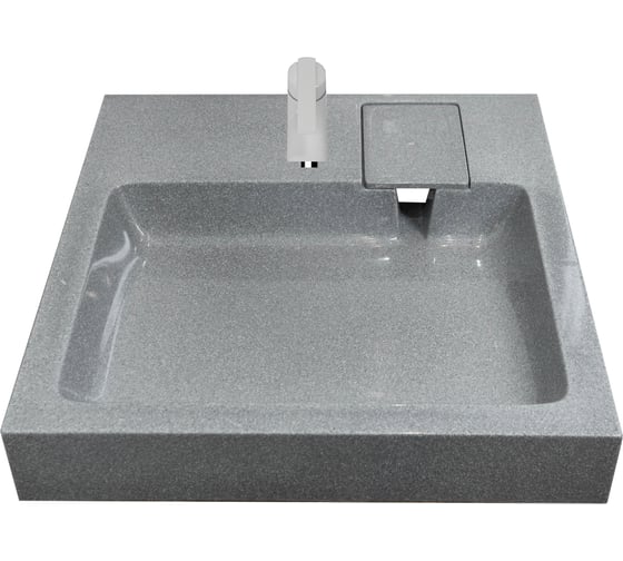 Изображение товара Раковина над стиральной машиной Stella Polar Солярис 60x50, серая SP-00001679