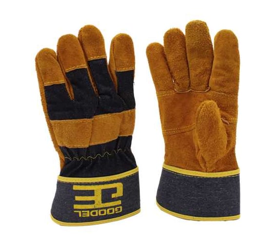 Изображение товара Перчатки с кожаными усилениями на ладонях GOODEL 1 пара MS-503