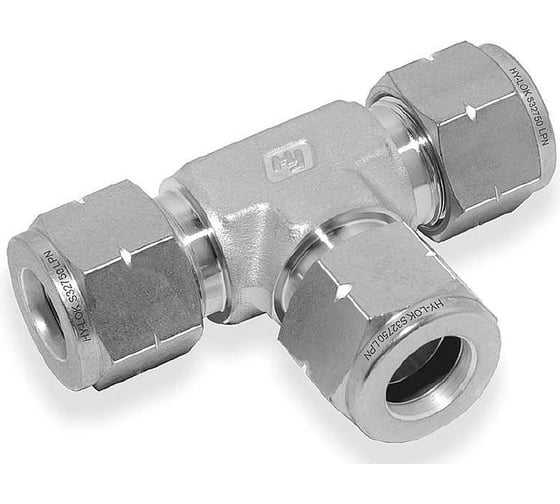 Изображение товара Тройник равнопроходной из углеродистой стали Hy-Lok stel union tee, o.d. 8mm CTA-8M-STEL