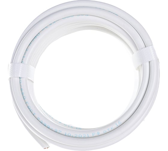 Изображение товара Провод REXANT ПВС 3x1,0 мм2, белый, 5 м, ГОСТ 01-8044-5