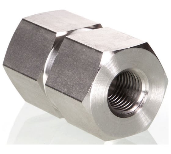 Изображение товара Соединитель понижающий из нержавеющей стали Hy-Lok с внутренними резьбами npt 1/4 - npt 1/8 H-SSR-4-2N