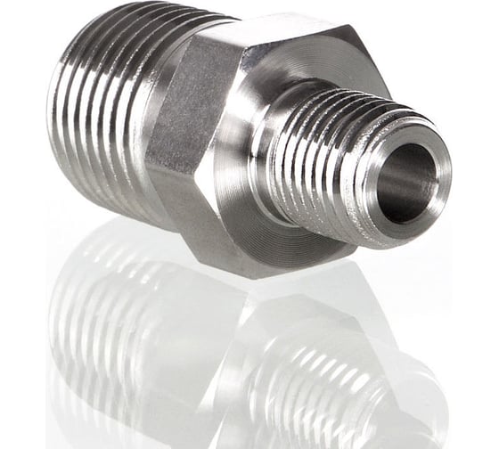 Изображение товара Соединитель понижающий из нержавеющей стали с наружными резьбами Hy-Lok npt 1/4 - npt 1/8 H-SNR-4-2N
