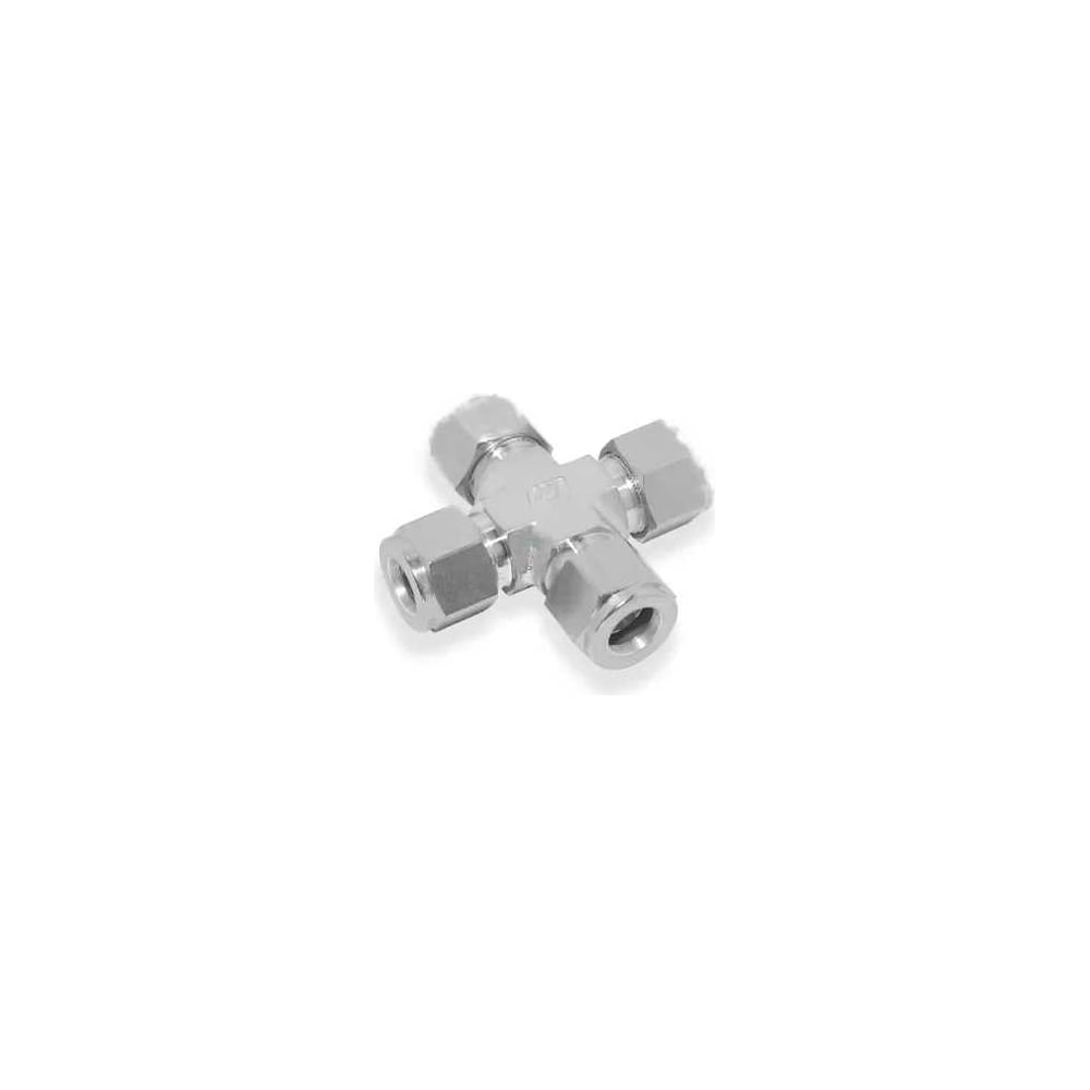 Крест из латуни с внутренними резьбами Hy-Lok npt 1/4 H-SXA-4N-BRAS