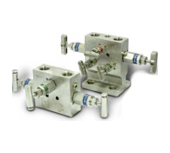 Изображение товара Манифольд 3-х вентильный из нержавеющей стали Hy-Lok 316l npt 1/2 M3VDMTV8N