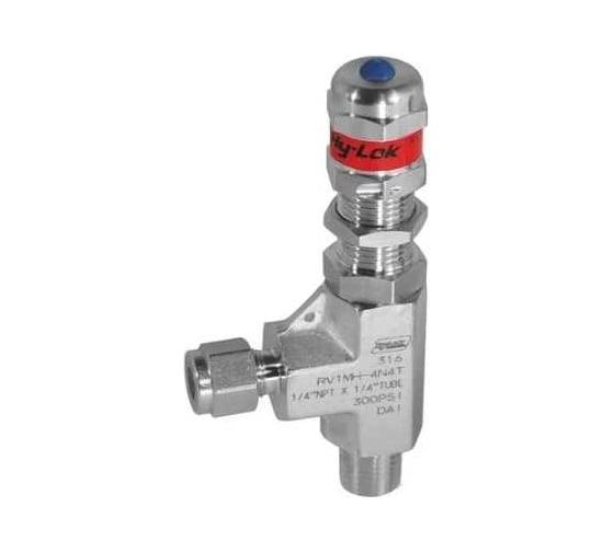 Изображение товара Предохранительный клапан серии rv из нержавеющей стали Hy-Lok s316 rt 3/8 наруж. - 3/8 RV2-MH-6R-6T-WS