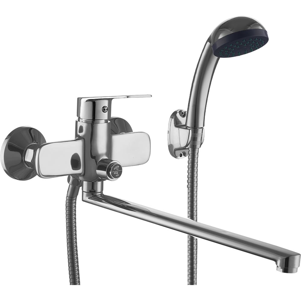 Изображение товара Современный ванно-душевой смеситель PLstart PD22022 хром однорычажный