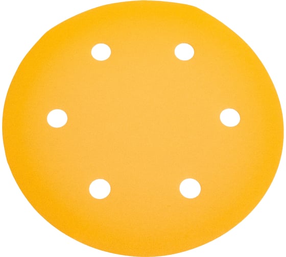 Изображение товара Шлифовальный круг на липучке желтый 225 мм, Р150, 10 шт GRUFF PDY-225 -150