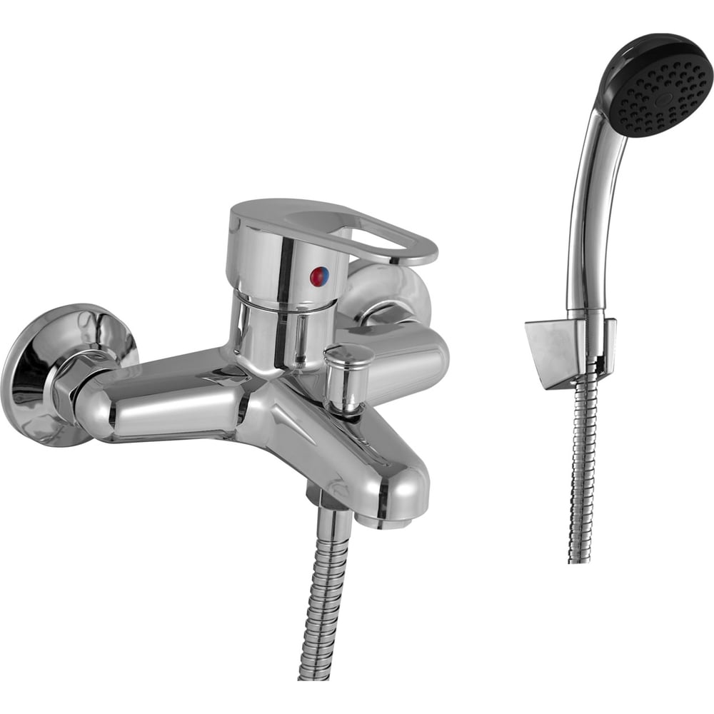 Изображение товара Современный ванно-душевой смеситель PLstart PL3206 с душевым гарнитуром хром