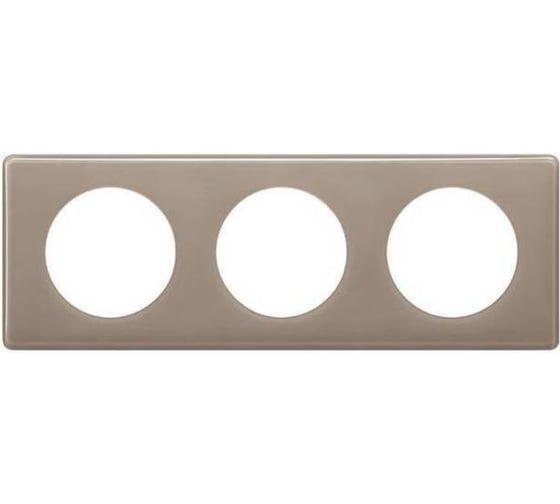 Изображение товара Рамка 3постовая Legrand Celiane, цвет кофейный глянец 066613
