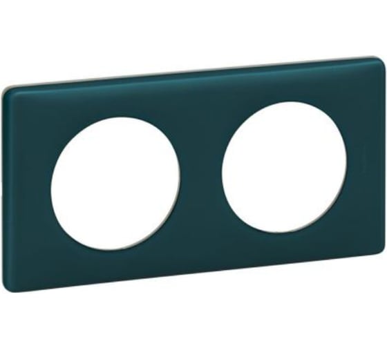 Изображение товара Рамка декоративная универсальная Legrand Celiane 2 поста, цвет бирюзовая перкаль 066772