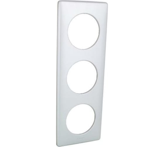 Изображение товара Рамка декоративная универсальная Legrand Celiane 3 поста, цвет алюминий сатин 066783