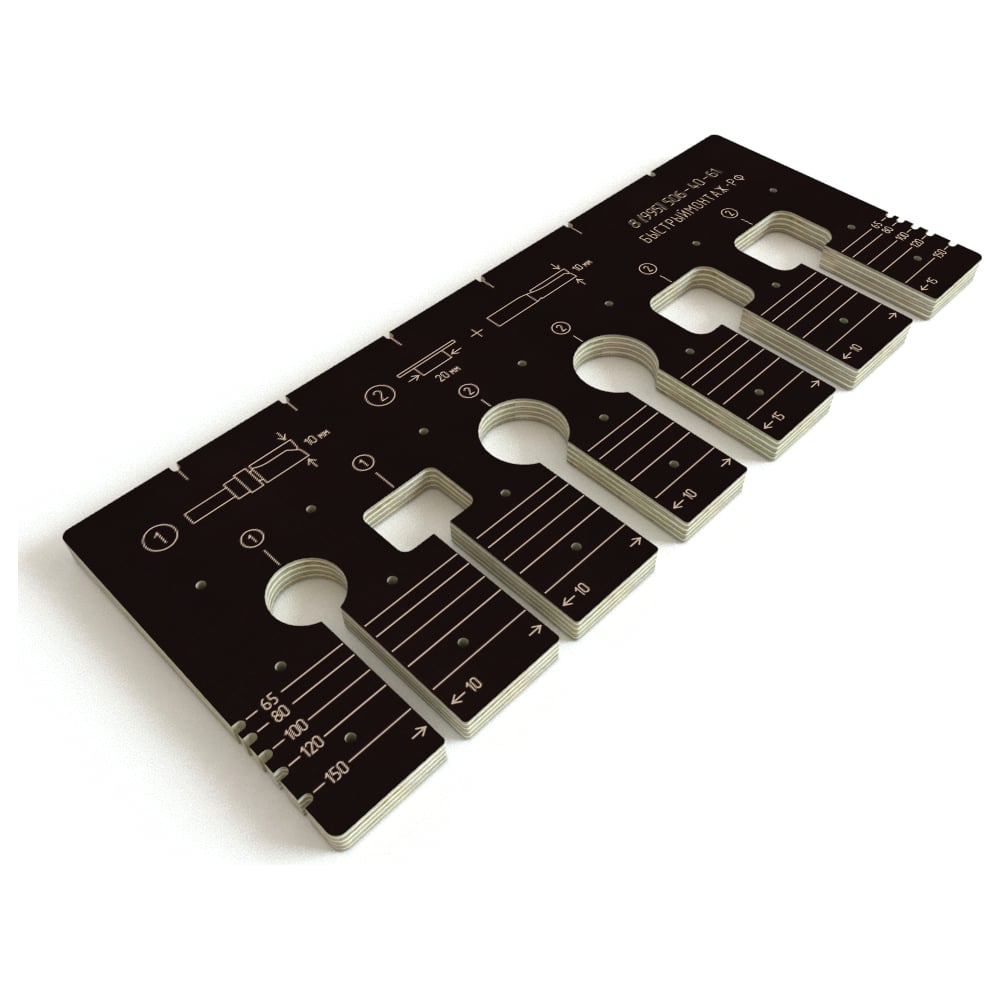 Изображение товара Шаблон фрезерный для стяжек ВМ-032 универсальный