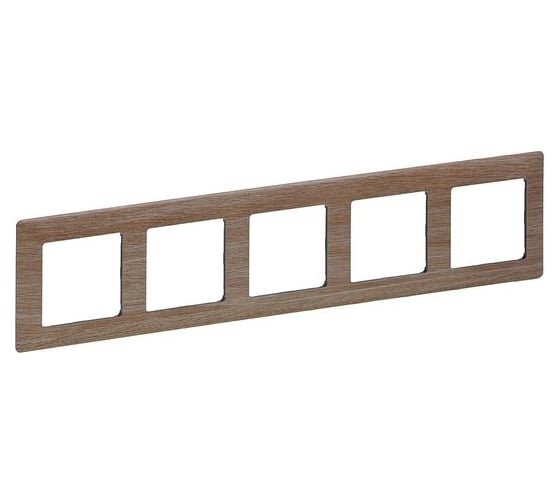 Изображение товара Рамка Legrand Valena LIFE "Светлое дерево".5-постовая универсальная 754185