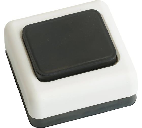 Изображение товара Выключатель-кнопка для проводного звонка FERON черно-белый DB-104 51664