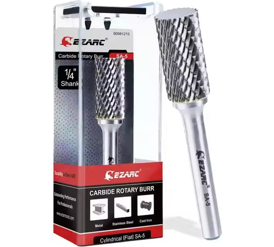 Изображение товара Борфреза цилиндрическая SA-5 по металлу из карбида вольфрама Ezarc 80981215