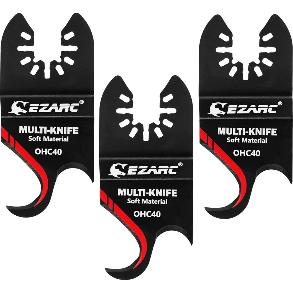 Изображение товара Насадка нож для реноватора-мультинож крючок из легированной стали для реза линолеума и гибких материалов Ezarc 801801