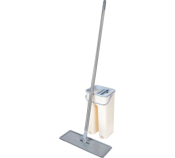 Изображение товара Швабра с отжимным ведром PERFECTO LINEA Scratch mop, бежевая 43-012024