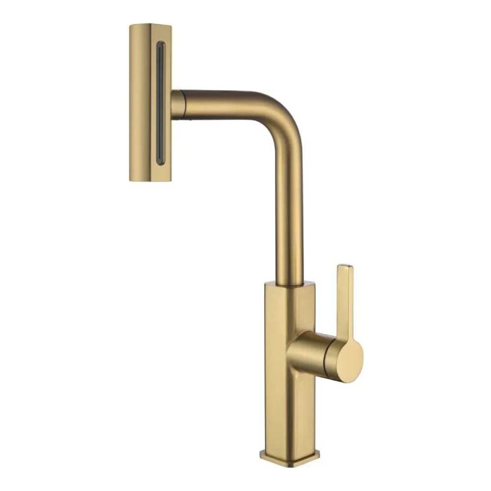 Изображение товара Смеситель для кухонной мойки Fmark FS8266C матовое золото 450 мм