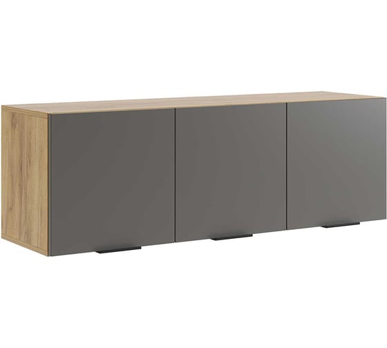 Изображение товара Антресоль Бери трехдверная (дуб крафт золотой/графит) MPR-026.2564