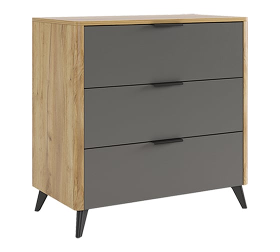 Изображение товара Комод Адам (дуб крафт золотой/графит) MSA-02.2564