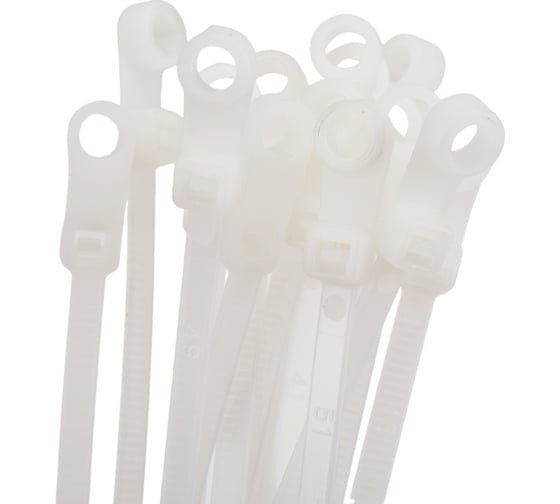 Изображение товара Нейлоновые стяжки FORTISFLEX КСО 4х150 белый 100 шт. 80529