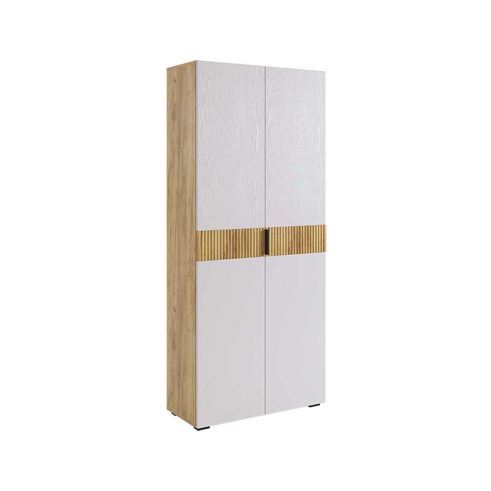 Изображение товара Шкаф Бери двухдверный (дуб крафт золотой/белое дерево) MPR-024.2563