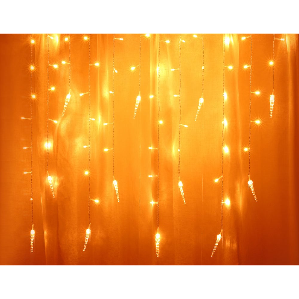 Изображение товара Гирлянда бахрома сосульки LED 2.5м шампанский свет 80LED IP20