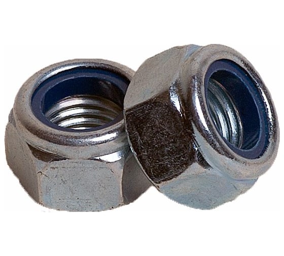 Изображение товара Гайка с контрящим кольцом КРЕП-КОМП нержавейка DIN985 А2 м14, 200 шт. гсн14