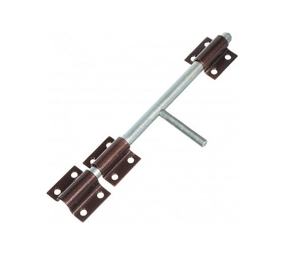 Изображение товара Накладная задвижка Tech-Krep ЗЩ 066 247х52 круглый ригель D12мм, L138мм медь 148380